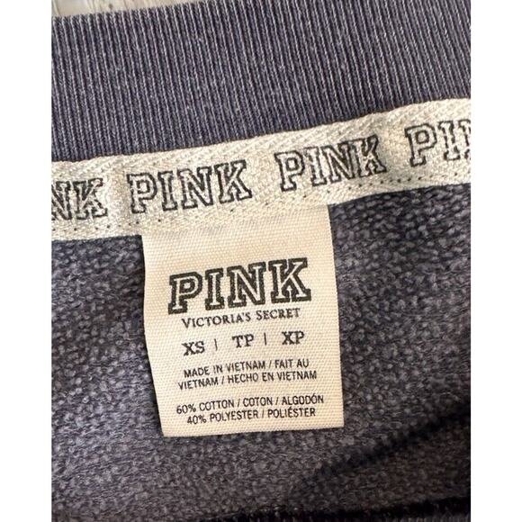 Victoria's Secret PINK Crewneck Sweatshirt Vintage Wash Blue Women's Size XS - Picture 3 of 3